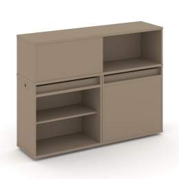 Набор 11 Тумба двойная с надставкой ES.NB.2N-11